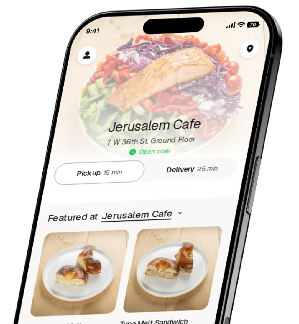 Jerusalem Cafe app preview