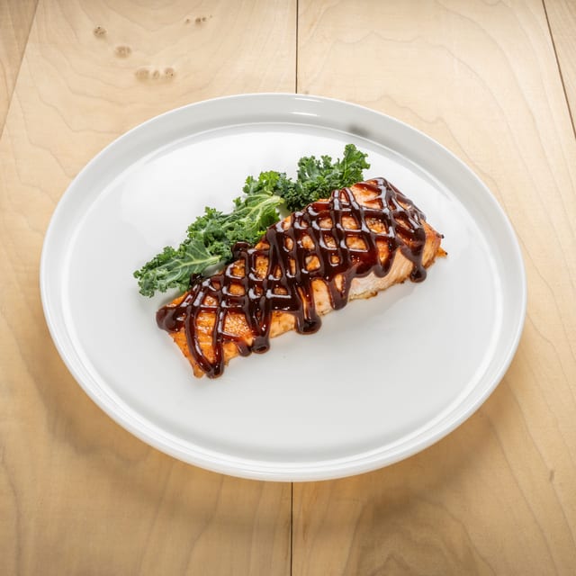 Masterpiece Barbecue Salmon Plate.