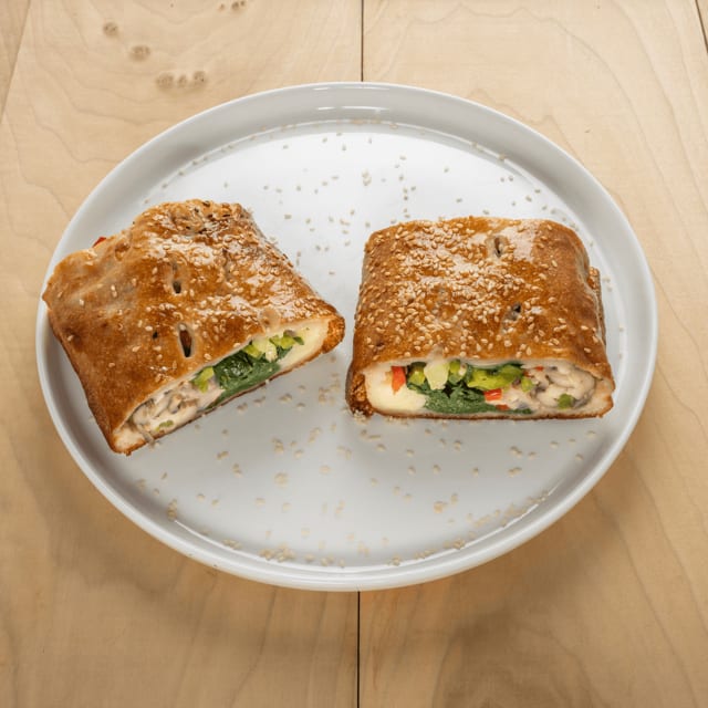 Stromboli Veggie Calzone.