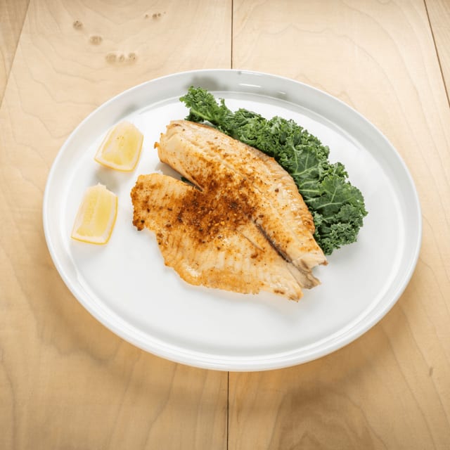 Tilapia In Lemon Sauce Plate.