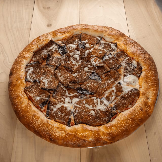 Stuffed Crust Eggplant Pie.
