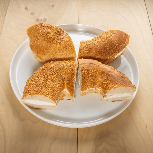 J-Bagel with Plain Cream Cheese.