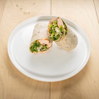Salmon Wrap & Soup