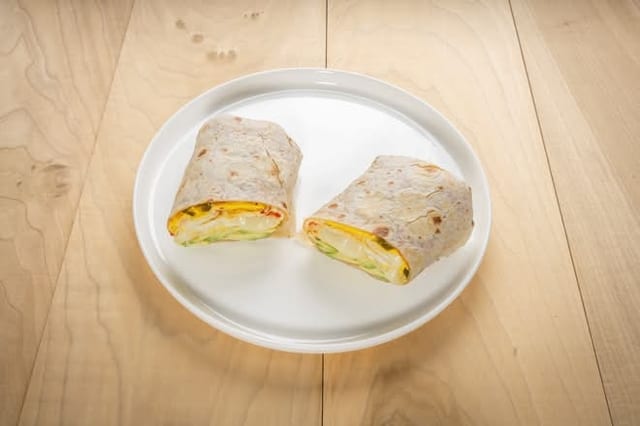 Spicy Spanish Omelet Wrap.