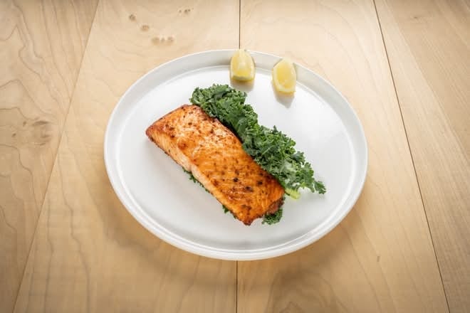 J House Salmon & Soup.