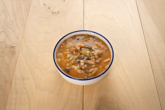 Mushroom Barley Soup.