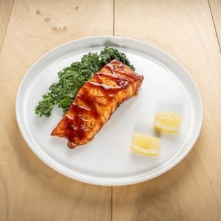 Fresh Teriyaki Salmon with Soup