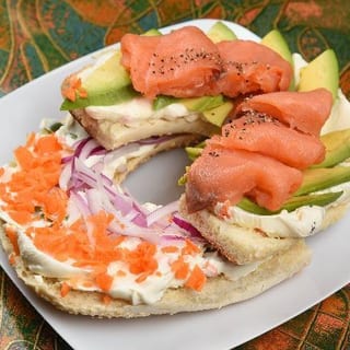J-Bagel with Vegetable Cream Cheese